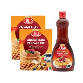 Al Alali Pancake Mix with Dessert Syrup