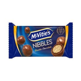 Mcvities Nibbles Double Chocolate Coated Biscuit Bites