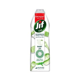 Jif Baby Dishwashing Liquid Aloe Vera and Mineral Salt Mild on Hands