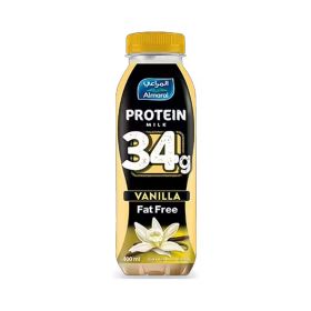 Almarai Fat Free 34g Protein Vanilla Milk 400ML