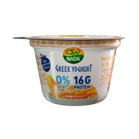 Nada Greek Mango and Peach 0% Fat Yogurt