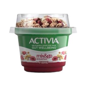 Activia Mix & Go Breakfast Chia Raspberry High Fibre Granola Yogurt