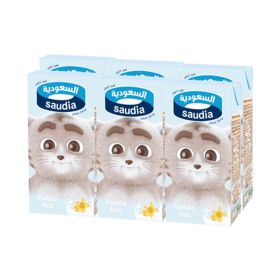 Saudia Long Life Vanilla Milk 200ML