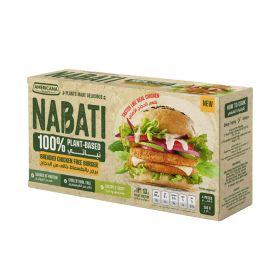 Americana Nabati Plant Based Breaded Chicken Free Burger
