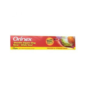 Orinex Double Zipper Bags Red 15S