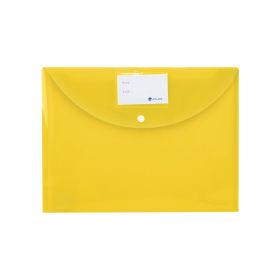 Atlas Yellow Document Bag with Card & Button