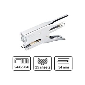 Atlas Plier Stapler 26/6,24/6 25 Sheets Chrome