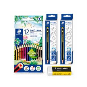 Staedler Noris Color Pencils, Pencils & Eraser Set