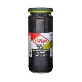 Crespo Whole Black Olives Jar