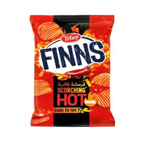 Tiffany Finns Scorching Hot Crinkled Potato Chips