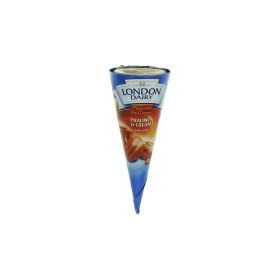 London Dairy Pralines & Cream Cone Ice Cream