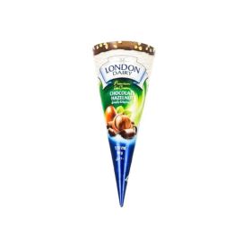 London Dairy Chocolate Hazelnut Disc Cone Ice Cream