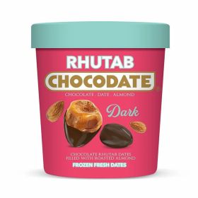 Chocodate Dark Chocolate Rhutab Dates with Roasted Almonds