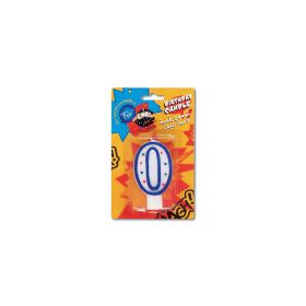 Fun Birthday Candle Numeral 0