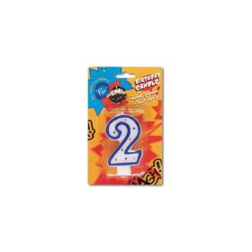 Fun Birthday Candle Numeral 2