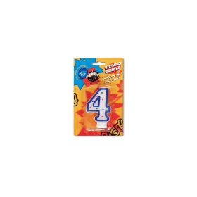 Fun Birthday Candle Numeral 4