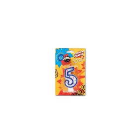 Fun Birthday Candle Numeral 5