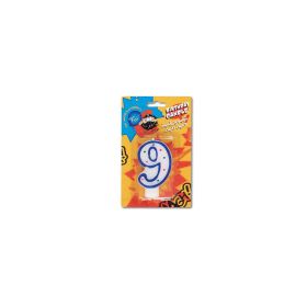 Fun Birthday Candle Numeral 9