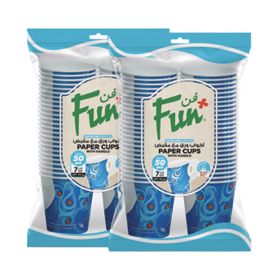 Fun Paper Print Cups with Handle