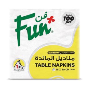 Fun 28X30CM White Table Napkins