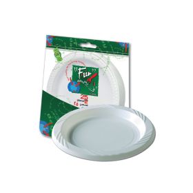 Fun Plastic Plate White