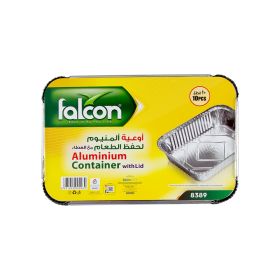Falcon Retail Aluminum Container Rectangle with Lid 8389