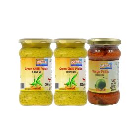 Ashoka Green Chilli Pickle + 1 Mango Pickles