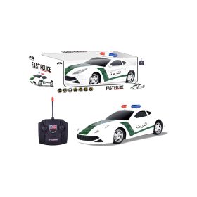 Power Joy Rc Fast Police Car 1/18 Battery Operated