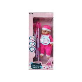 Power Joy Baby Cayla Trolley With Doll 36cm