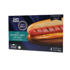 Chef's Choice Jumbo Smoked Beef Sausage