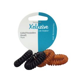 Xcluzive 4 Coiled Small Ponytailers
