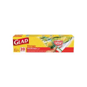 Glad Storage Zipper Bags Gallon