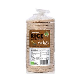 Organic Rice Cakes with Flax Seeds