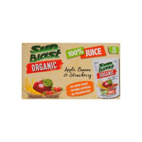Sun Blast Organic Apple, Banana & Strawberry Juice