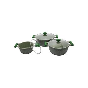 Prestige Essentials Granite Cookware Set - Green