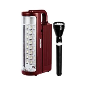 Geepas Rech Led Flashlight+led Lantern Combo