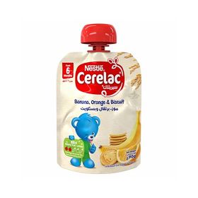 Cerelac Banana, Orange & Biscuit Puree