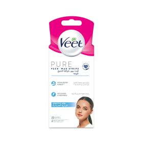 Veet Pure Cold Wax Strips Sensitive Skin Face