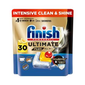 Finish Ultimate Plus Lemon Sparkle Dishwashing Detergent Tablets