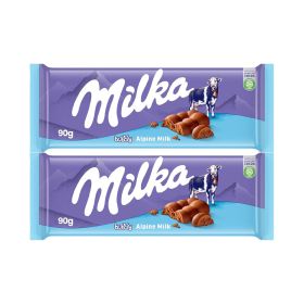 Milka Alpine Milk Bubbly Chocolate Bar