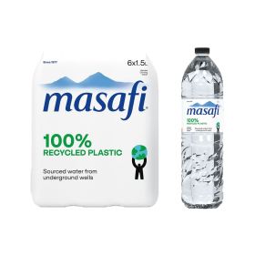Masafi Recycled Plastic Bottled Drinking Water 1.5L