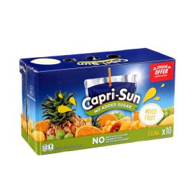 Capri-Sun No Added Sugar Mixed Fruit Juice 200ml