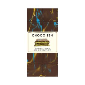 Choco Zen Pistachio Kunafa Milk Chocolate Bar
