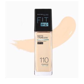 Maybelline Fit Me Matte and Poreless SPF 22 Liquid Foundation In Shade Porcelain