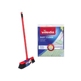 Vileda Indoor Broom Standard + Floor Cloth Easy Clean