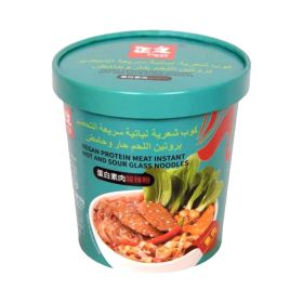 Zheng Wen Vegan Protein Meat Instant Hot And Sour Glass Noodles
