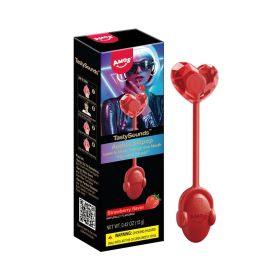 Amos Tastysounds Strawberry Flavor Audio Lollipop