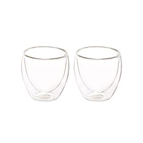 Bright Line Double Wall Glass Cup Set