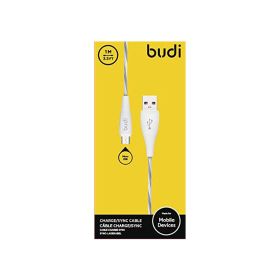 Budi White Micro Data Cable 1M