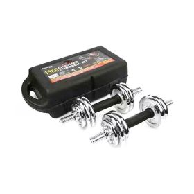 Supreme Sports Chromed 15KG Dumbbell Set